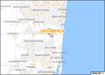 map of Dania Beach