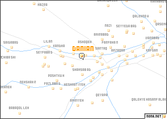 map of Dānīān