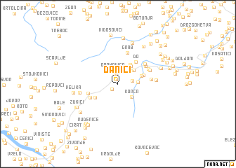 map of Danići