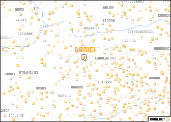 map of Danići