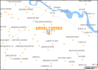 map of Daniel Corner