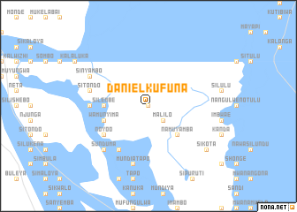 map of Daniel Kufuna