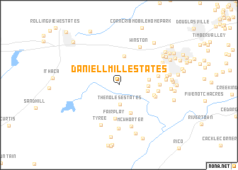 map of Daniell Mill Estates