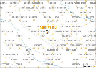 map of Danielów
