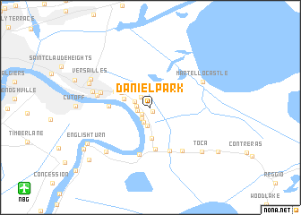 map of Daniel Park