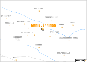 map of Daniel Springs