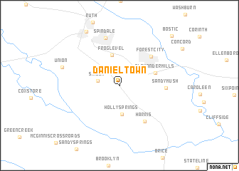 map of Danieltown