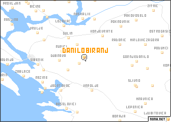 map of Danilo Biranj