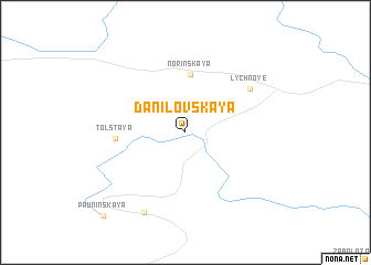 map of Danilovskaya