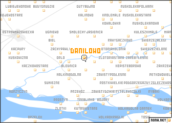 map of Daniłowo