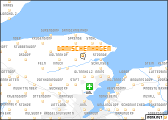 map of Dänischenhagen