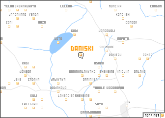 map of Daniski