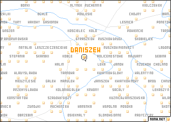 map of Daniszew