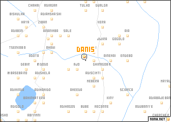 map of Danīs