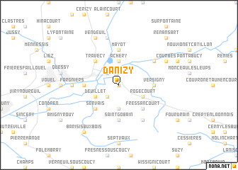 map of Danizy