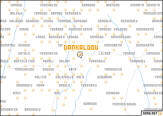 map of Dankaldou