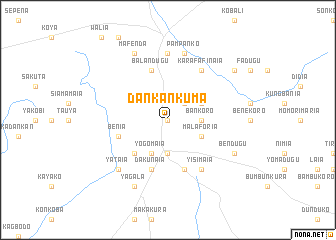 map of Dankankuma