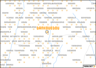 map of Dankouédou