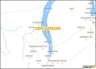 map of Dan Kourégao