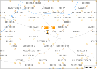 map of Danków