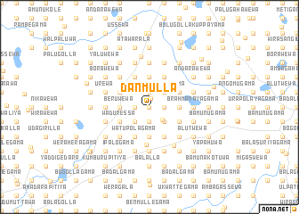 map of Danmulla