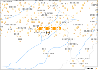 map of Danna Kāgiār