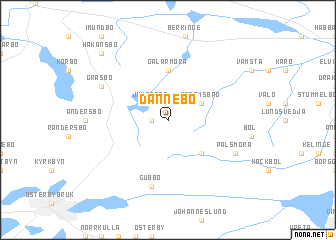 map of Dannebo