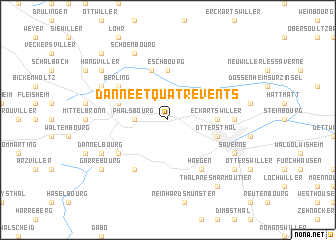 map of Danne-et-Quatre-Vents