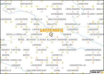 map of Dannemarie