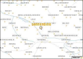 map of Dannemoine