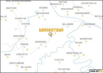 map of Dannertown