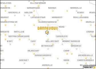 map of Dannevoux