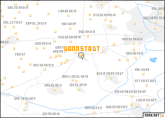 map of Dannstadt