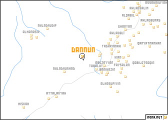 map of Dannūn