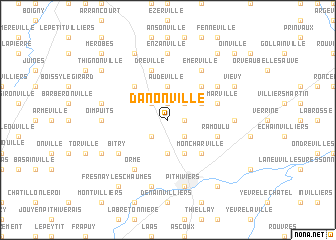 map of Danonville