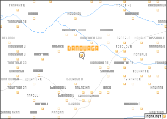 map of Danouaga