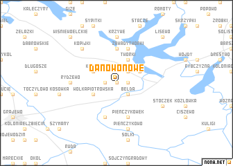 map of Danowo Nowe