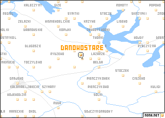 map of Danowo Stare