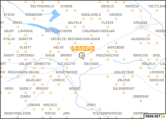 map of Danowo