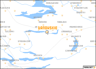 map of Danowskie