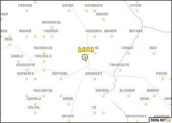 map of Dano