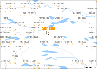 map of Dansås