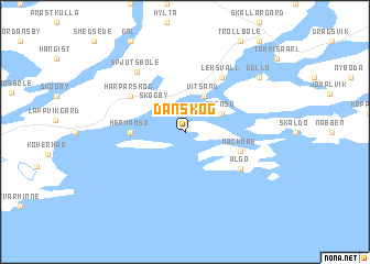 map of Danskog