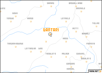 map of Dantari