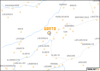 map of Danta