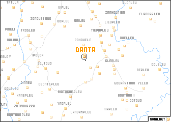 map of Danta