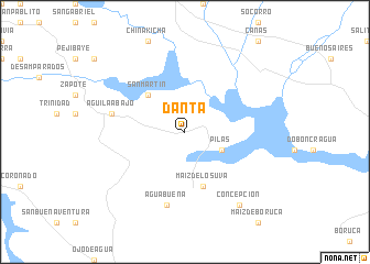 map of Danta