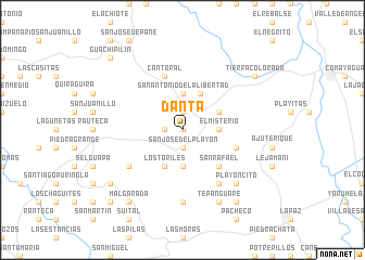 map of Danta