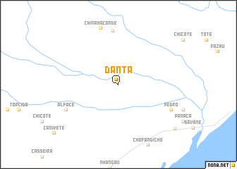 map of Danta