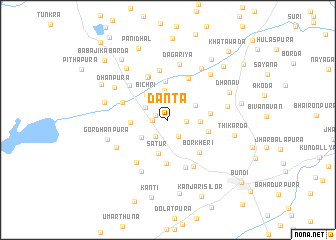 map of Dānta